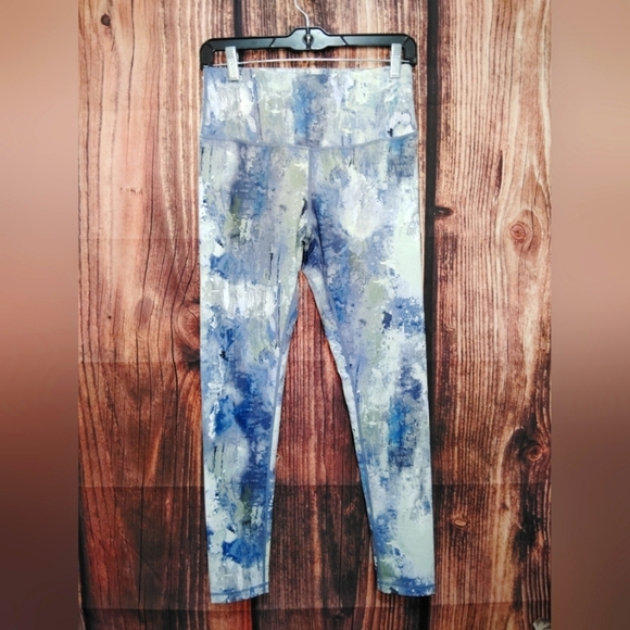 2for$25 Zella Women's Blue Patterned Leggings Size Small! - Picture 1 of 6